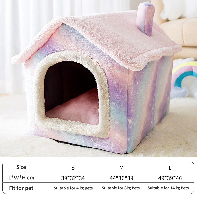 Cat-Bed-Sleep-House-Warm-Cave-Dog-Kennel-Removable-Cushion-Pad-Soft-Indoor-Enclosed-Tent-Huts-11